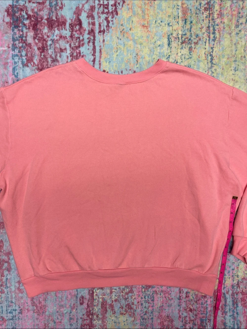 wild fable Pink Ribbed Crewneck Sweatshirt - Picture 5 of 7